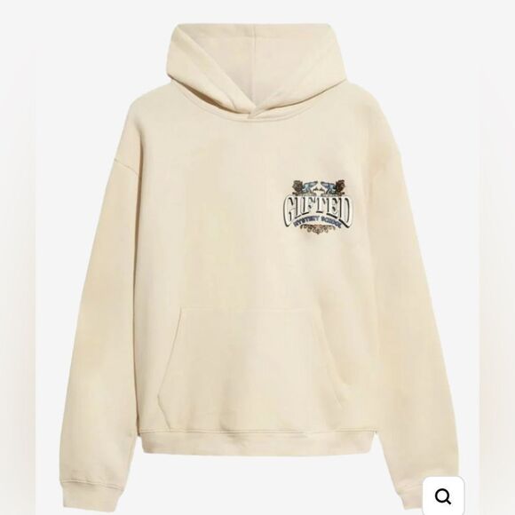 NWT GFTD LA Unisex Cream/Bone Men's Gifted Mystery School Graphic Hoodie - S - Picture 2 of 4